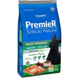 Ração Premier Seleção Natural Frango Para Cães Adultos De Raças Pequenas - 10,1Kg - 10 Kilos