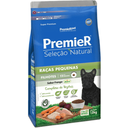Ração Premier Seleção Natural Frango Para Cães Filhotes De Raças Pequenas - 1Kg - 1 Kilo