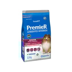 Ração Premier Sênior Para Cães De Ambientes Internos Sabor Frango & Salmão - 2,5Kg - 2,5 Kilos
