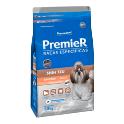 Ração Premier Shih Tzu Adultos Sabor Salmão 1Kg - 1 Kilo