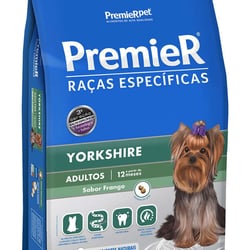 Ração Premier Yorkshire Adultos Sabor Frango - 7,5Kg - 7,5 Kilos