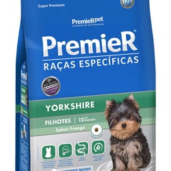 Ração Premier Yorkshire Filhotes Sabor Frango 2,5Kg - 1 Pacote - 2,5 Kilos