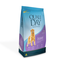 Ração Premium Light Qualiday Adulto Raças Médias E Grandes Frango E Arroz - 15Kg Para Cachorros