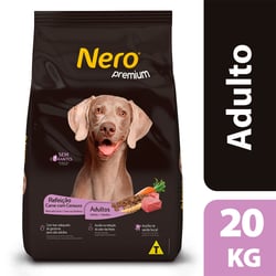 Ração Premium Nero Sabor Carne Com Cenoura Para Cães Adultos - 20 Kilos