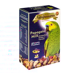 Ração Premium Nutripássaros Mix Para Papagaio - 500G