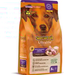 Ração Premium Special Dog Ultralife Cordeiro E Arroz - Raças Pequenas Adultas - 3 Kilos