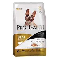 Ração Prohealth Light Cães Castrados Raças Pequenas Frango, Batata Doce, Gengibre E Damasco 1Kg - 1 Kilo