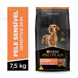 Ração Proplan Nestlé Purina Para Cães Adultos Porte Mini E Pequeno Com Pele Sensível - 7,5 Kilos