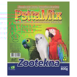 Ração Psita Mix Zootekna Para Psitacídeos - 800G