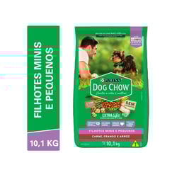 Ração Purina Dog Chow Filhotes Extra Life Sabores Carne E Frango - 10,1Kg - 10,1 Kilos