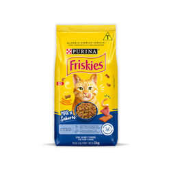 Ração Purina Friskies Mar De Sabores 3Kg Para Gatos Adultos