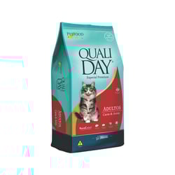 Ração Qualiday Adultos Sabor Carne Para Gatos - 1 Unidade - 1 Kilo