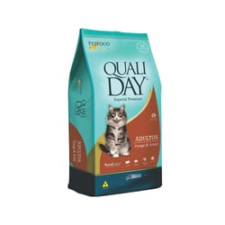 Ração Qualiday Frango Para Gatos Adultos - 1 Kilo