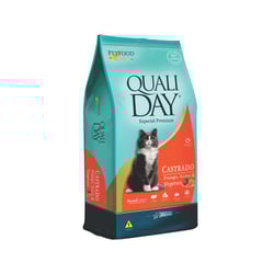 Ração Qualiday Para Gatos Adultos Castrados Sabor Frango - 1 Unidade - 1 Kilo