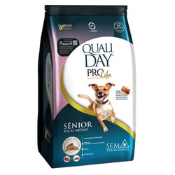 Ração Qualiday Prolife Frango Batata-Doce Romã 2,5Kg Para Cães Sênior De Raças Médias