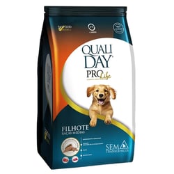 Ração Qualiday Prolife Frango E Batata-Doce 10Kg Para Cães Filhotes De Raças Médias