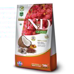 Ração Quinoa Skin N&D Peixe Para Gatos Adultos - 7,5 Kilos