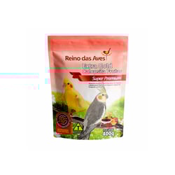Ração Reino Das Aves Extra Gold Frutas Para Pássaros - 400 Gramas