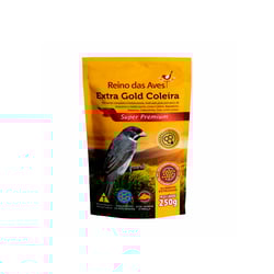 Ração Reino Das Aves Extra Gold Para Pássaros - 250G
