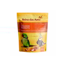 Ração Reino Das Aves Farinhada Criador Parrots Para Pássaros - 1 Unidade - 400 Gramas
