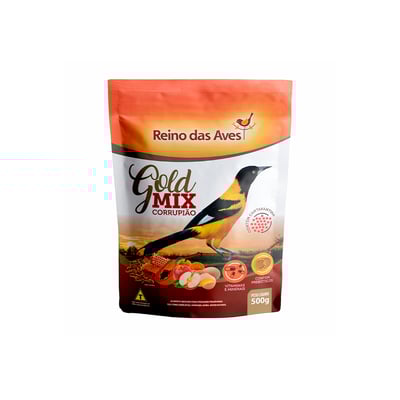 Ração Reino Das Aves Gold Mix Para Corrupião - 1 Unidade - 500 Gramas