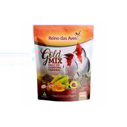 Ração Reino Das Aves Gold Mix Para Galo De Campina E Cardeal - 500G