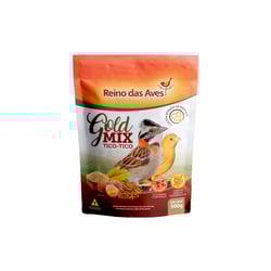 Ração Reino Das Aves Gold Mix Para Pássaros Tico Tico - 500G