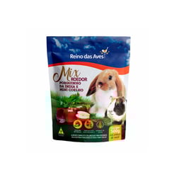 Ração Reino Das Aves Mix Para Porquinho Da Índia E Mini Coelho - 500 Gramas