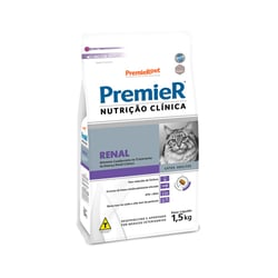 Ração Renal Premier Nutrição Clínica Para Gatos - 1,5Kg - 1,5 Kilos