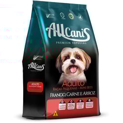 Ração Seca Allcanis Adulto Raças Pequenas Mini Bits 10.1Kg Para Cachorros