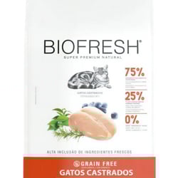 Ração Seca Biofresh De Frango 1.5Kg Para Gatos Castrados - 1,5 Kilos