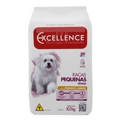 Ração Seca Dog Excellence Frango & Arroz 10,1Kg Para Cães Sênior Raças Pequenas