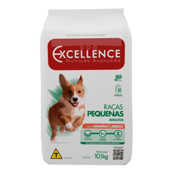 Ração Seca Dog Excellence Salmão 10,1Kg Para Cachorros Adultos De Raças Pequenas