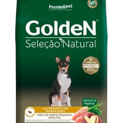Ração Seca Golden Seleção Natural Frango E Batata Doce Para Cães Adultos De Porte Pequeno - 10,1 Kilos