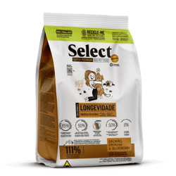 Ração Seca Monello Select Longevidade Sabor Salmão Para Cães Sênior 5+ - Porte Médio E Grande - 15 Kilos