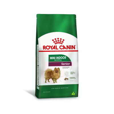 Ração Seca Royal Canin Mini Indoor Senior Para Cães Idosos De Porte Pequeno - 2,5 Kilos