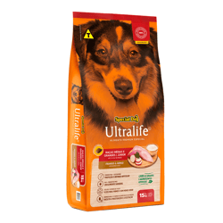 Ração Seca Special Dog Ultralife Júnior Frango E Arroz 3Kg Para Cães Filhotes De Raças Médias E Grandes
