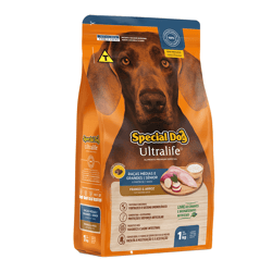 Ração Seca Special Dog Ultralife Sênior Frango & Arroz 1Kg Para Cães Idosos De Raças Médias E Grandes