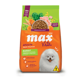 Ração Seca Total Max Vita Buffet Frango & Vegetais Para Cães Adultos De Raças Pequenas - 10,1Kg