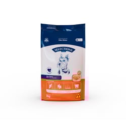 Ração Selections For Pet Sabor Frango 3Kg Para Cães Sênior De Porte Mini E Pequeno