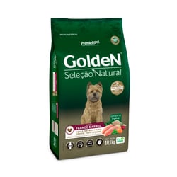 Ração Sênior Golden Seleção Natural Frango E Arroz Para Cães Pequenos - 10,1 Kilos