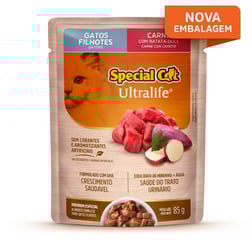 Ração Special Cat Gatos Filhotes Carne 85G - 1 Sachê