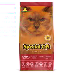 Ração Special Cat Premium Carne Para Gatos Adultos - 1 Unidade - 1 Kilo