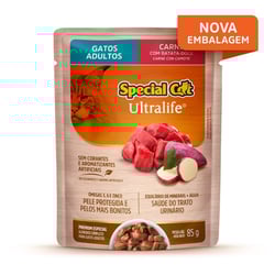 Racao Special Cat Sache Gatos Adultos Carne 85G