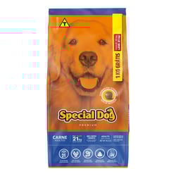 Ração Special Dog Carne Para Cães Adultos - 20Kg + 1Kg Bônus Bag