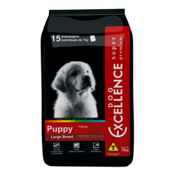 Ração Super Premium Dog Excellence Large Puppy 15Kg Para Cachorros - Ração Seca