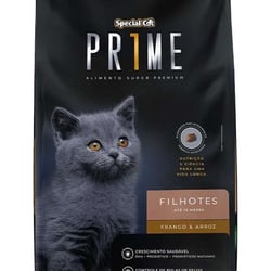 Ração Super Premium Special Cat Prime Frango E Arroz 3Kg Para Gatos Filhotes