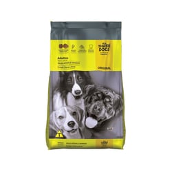 Ração Three Dogs Original Para Cães Adultos De Raças Médias E Grandes Sabor Frango, Carne E Arroz - 1 Unidade - 3 Kilos