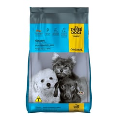 Ração Three Dogs Original Para Filhotes De Raças Pequenas E Mini - 1Kg