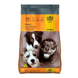 Ração Three Dogs Original Sabor Frango, Carne E Arroz Para Cães Filhotes De Raças Médias E Grandes - 3Kg - 3 Kilos